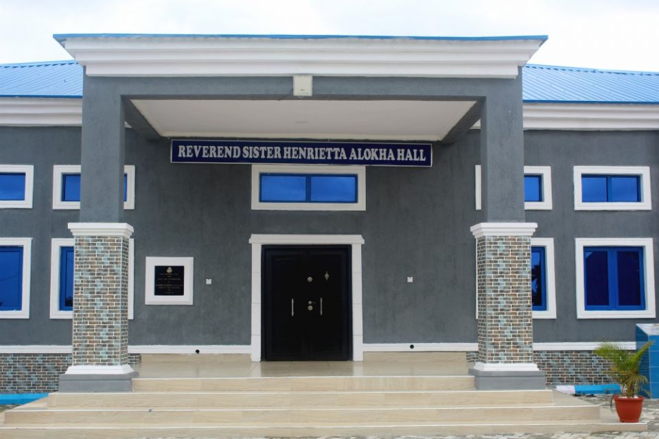 The assembly hall at the Air Force Secondary School in Lagos was named after Sr. Henrietta Alokha of the Sacred Heart of Jesus on June 11. (Kelechukwu Iruoma)