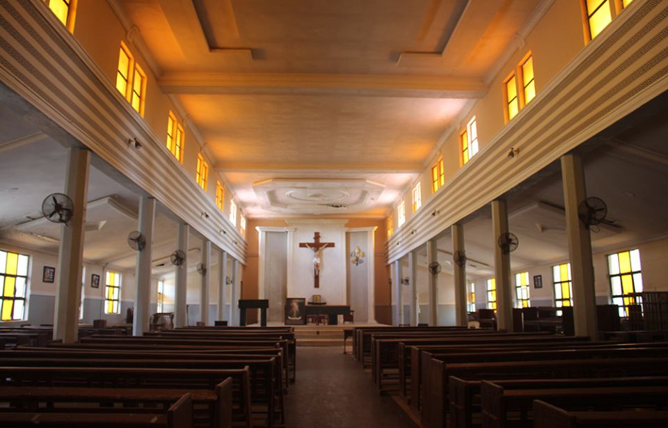 The interior of St. Francis Xavier Catholic Church in Owo, Ondo, Nigeria (GSR photo/Valentine Iwenwanne)
