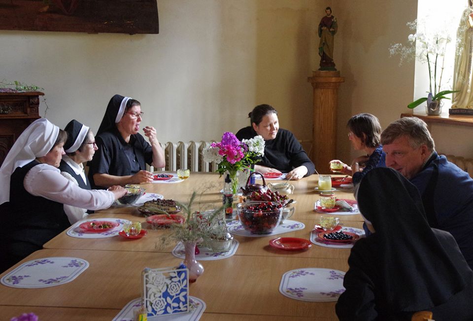 Sisters gather in the dining hall in Pazaislis in July 2018. (Courtesy of the Sisters of St. Casimir) Sisters gather in the dining hall in Pazaislis in July 2018. (Courtesy of the Sisters of St. Casimir)