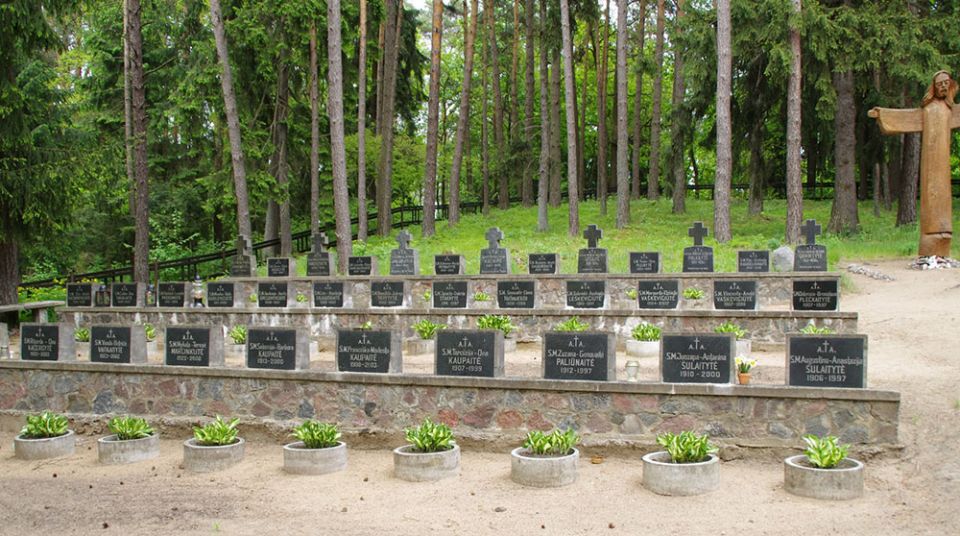 Sisters of St. Casimir of Lithuania are buried at the cemetery on the grounds of the main Pazaislis compound in Kaunas, Lithuania. (Courtesy of the Sisters of St. Casimir) Sisters of St. Casimir of Lithuania are buried at the cemetery on the grounds of the main Pazaislis compound in Kaunas, Lithuania. (Courtesy of the Sisters of St. Casimir)