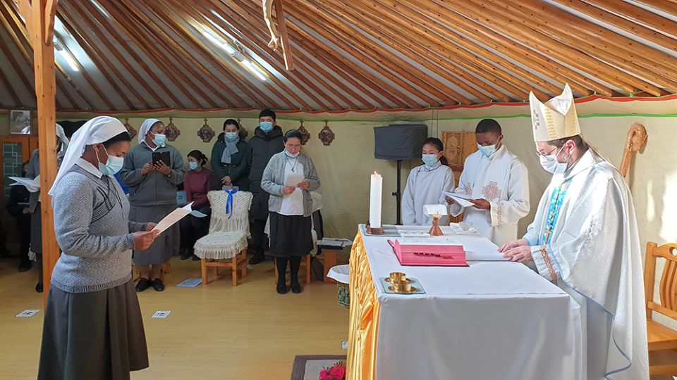 Sr. Tireza Gabriel Usamo professes her final vows as a member of Consolata Missionary congregation on Jan. 29. (Courtesy of Tireza Gabriel Usamo)