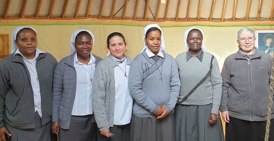 Sr. Tireza Gabriel Usamo with other Consolata Missionaries after her final vows in January (Courtesy of Tireza Gabriel Usamo)