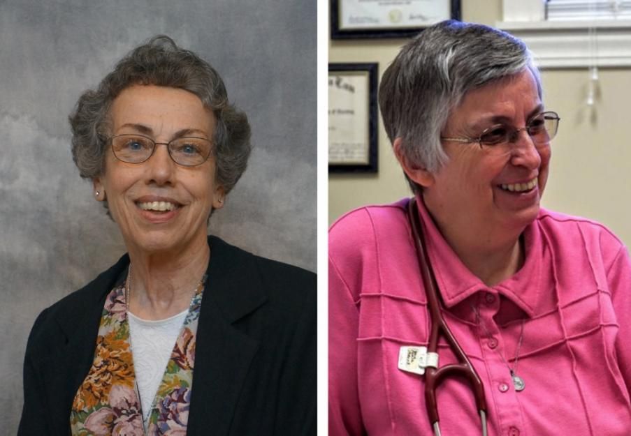 Left: Sr. Margaret Held, 68, a member of the School Sisters of St. Francis in Milwaukee; Right: Sr. Paula Merrill, 68, a member of the Sisters of Charity of Nazareth in Kentucky (CNS/School Sisters of St. Francis and Sisters of Charity of Nazareth) Left: Sr. Margaret Held, 68, a member of the School Sisters of St. Francis in Milwaukee; Right: Sr. Paula Merrill, 68, a member of the Sisters of Charity of Nazareth in Kentucky (CNS/School Sisters of St. Francis and Sisters of Charity of Nazareth)
