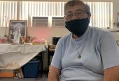 Sr. Margaret Castro of the Sisters for Christian Community sits in her office Aug. 26 at St. Rita Catholic Church in San Diego, where she has ministered for 35 years. (GSR photo/Melissa Cedillo)