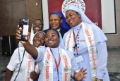 Sr. Agatha Chikelue, top row center, poses with participants in the Fellowship Program of the Cardinal Onaiyekan Foundation for Peace at their June graduation in Abuja, Nigeria. (Courtesy of Stephen Udama)